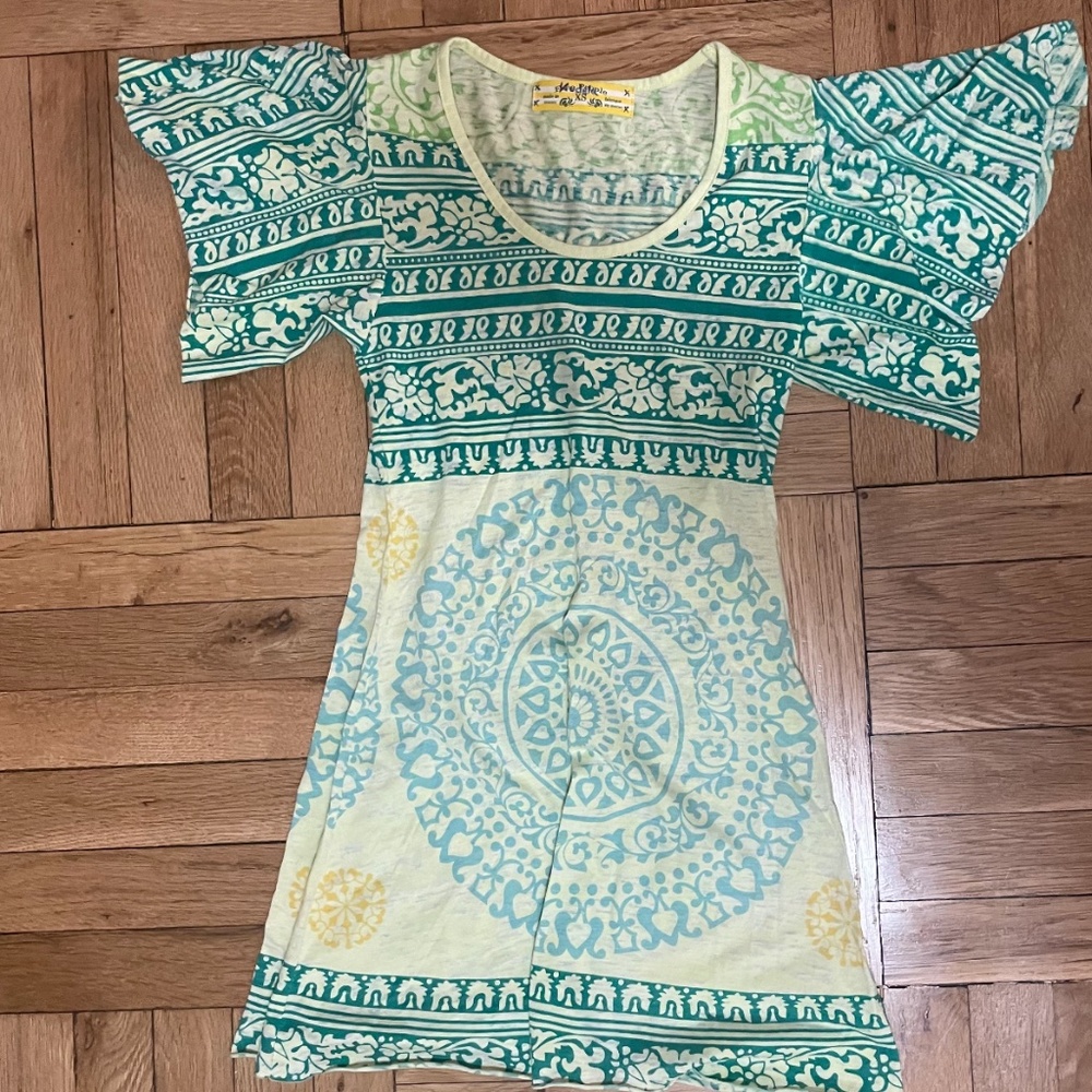 Green and Yellow dress